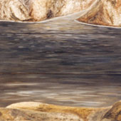 Foto: Die Heimat der Pause liegt in Norwegen 3-teilig 2001 (Ausschnitt), verkauft, hängt in weiterführender Schule, Måløy/West-Norwegen